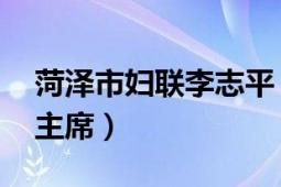 菏澤市婦聯(lián)李志平（薛婧 山東省菏澤市婦聯(lián)主席）