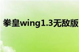 拳皇wing1.3無敵版（拳皇wing1.9無敵版）