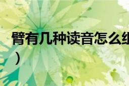 臂有幾種讀音怎么組詞（臂有幾個(gè)讀音再組詞）