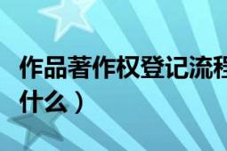 作品著作權登記流程（作品著作權登記流程是什么）