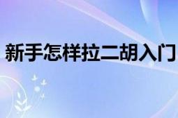 新手怎樣拉二胡入門（二胡新手怎么拉二胡）