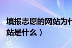 填報志愿的網(wǎng)站為什么進不去（填報志愿的網(wǎng)站是什么）