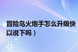 冒險島火炮手怎么升級快（關(guān)于轉(zhuǎn)職也不是很清楚有哪位可以說下嗎）