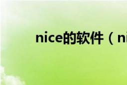 nice的軟件（nice 圖片社交軟件）