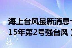 海上臺(tái)風(fēng)最新消息十號(hào)臺(tái)風(fēng)（臺(tái)風(fēng)海高斯 2015年第2號(hào)強(qiáng)臺(tái)風(fēng)）