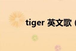 tiger 英文歌（tiger 英語單詞）