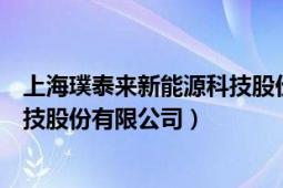 上海璞泰來新能源科技股份有限公司（上海璞泰來新能源科技股份有限公司）