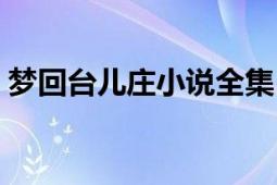 夢回臺兒莊小說全集（夢回臺兒莊長篇小說）