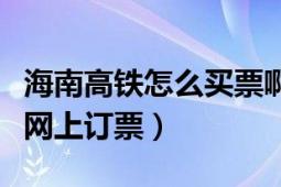 海南高鐵怎么買票啊在網(wǎng)上（海南高鐵如何在網(wǎng)上訂票）