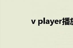 v player播放器（vplayer）