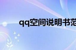 qq空間說(shuō)明書范本（QQ空間說(shuō)明）