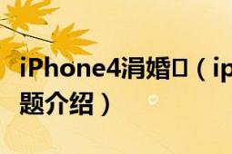 iPhone4涓婚（iphone4手機appleWEP主題介紹）