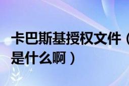 卡巴斯基授權(quán)文件（請(qǐng)問卡巴斯基的授權(quán)許可是什么?。?></div></a><div   id=