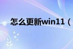 怎么更新win11（怎么更新ms17-010）